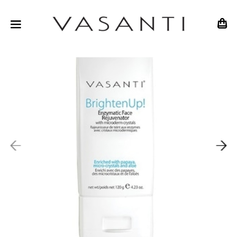 NWT Vasanti Brighten Up Exfoliator